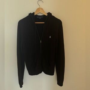 Ralph Lauren Black Knit Hoodie